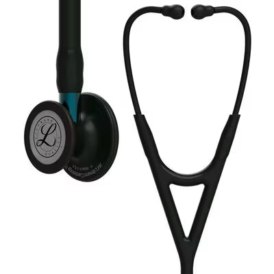 Cardiology IV Black Edition Blue Stem Stethoscope-  Littmann 6201