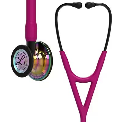 Cardiology IV Rasp. w/polish rainbow Smoke Stem Stethoscope -  Littmann 6241