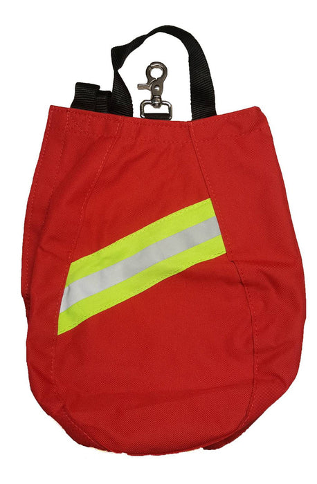 Lined Airmask Bag, w/Lime Green Triple Trim, Red - Line2Design 55400-R