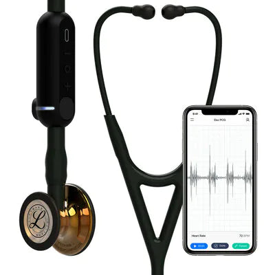 Core Digital Bk w/polish Copper Electronic Stethoscopes -  Littmann 8870