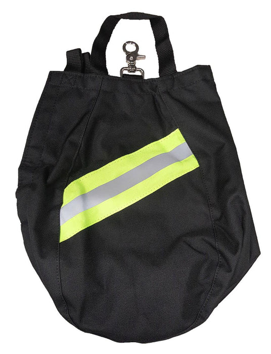 Lined Airmask Bag, w/Lime Green Triple Trim, Black - Line2Design 55400-BK