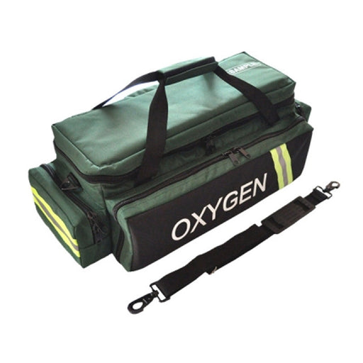 Oxygen Medical Airway Management Bag with Reflective Trim, Zippered Pockets & Shoulder Straps - LINE2design