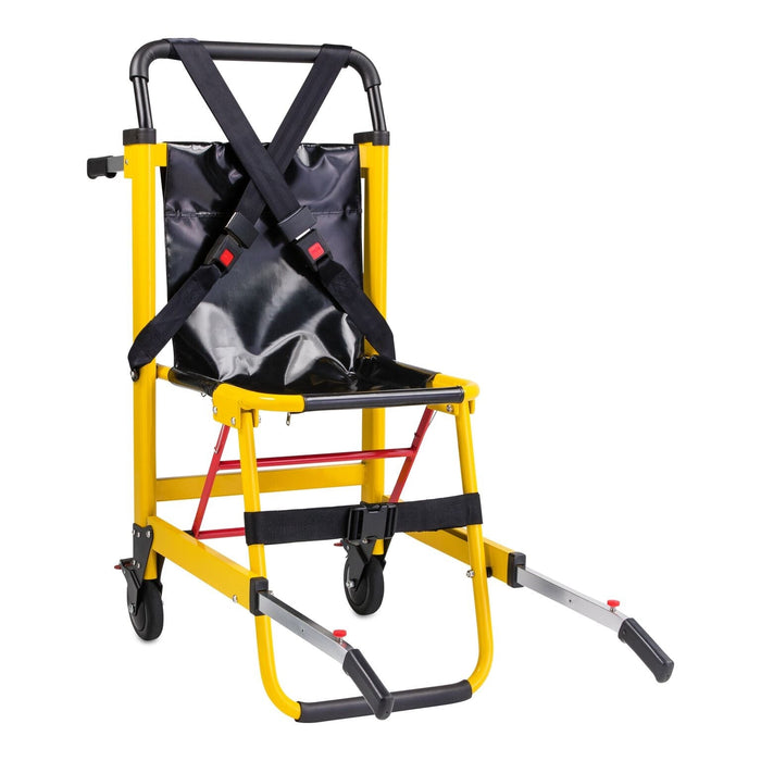 LINE2design 2-Wheel Deluxe Evacuation Folding Stair Chair - Ideal for EMS/Ambulance Transport - LINE2design 70015-Y