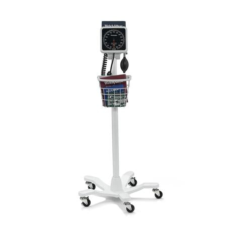 Welch Allyn 767 Mobile Aneroid Sphygmomanometer with Five-Leg Mobile Stand - Welch Allyn 7670-03