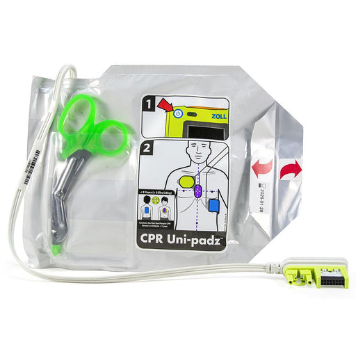 CPR Uni-padz™ Universal (Adult/Pediatric) electrodes (5 Shelf Life) - Zoll 8900-000280-01