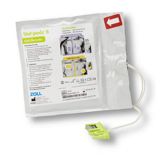 Zoll Stat-Padz II HVP Multi-Function Electrodes, 12 Pack