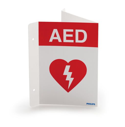 AED Wall Sign, red - Philips  989803170921
