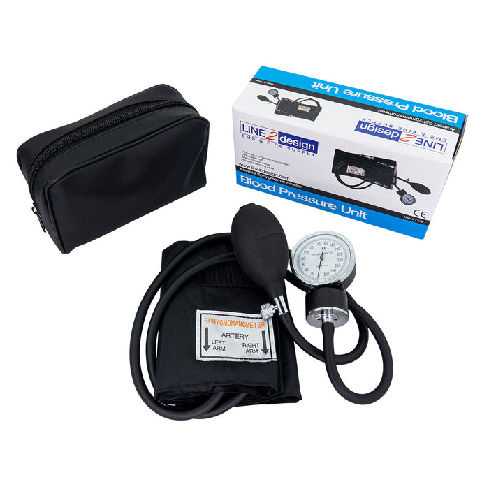 LINE2design Manual Blood Pressure Cuff - Aneroid Sphygmomanometer - LINE2design
