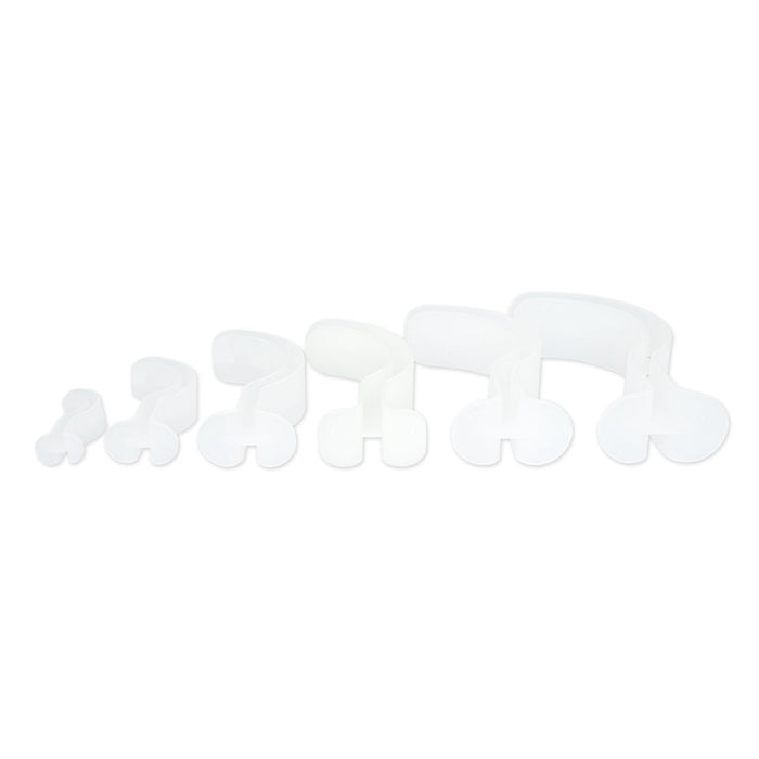 LINE2design Berman Oral Airway Kit Clear Polyethylene Plastic Material - 6 Pack - LINE2design 66125