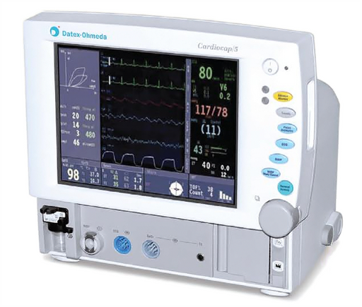 Datex Ohmeda (GE) Cardiocap 5 Patient Monitor with 5 Agent (Refurbished)