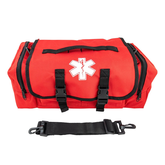 LINE2design First Aid Responder Emergency Star of Life Logo Medical EMS Bag with Zippered Pockets & Shoulder Straps - LINE2design 52350-R