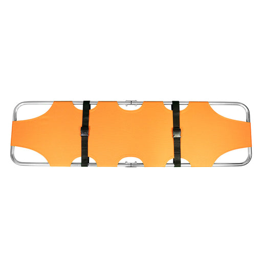 LINE2design EMS Emergency Medical Fold Away Stretcher Portable Flat Folding Equipment - Orange - LINE2design 70037-O