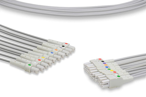 LQB14-AD0 GE Healthcare - Marquette Compatible EKG Leadwire. 14 Leads Without Adapters