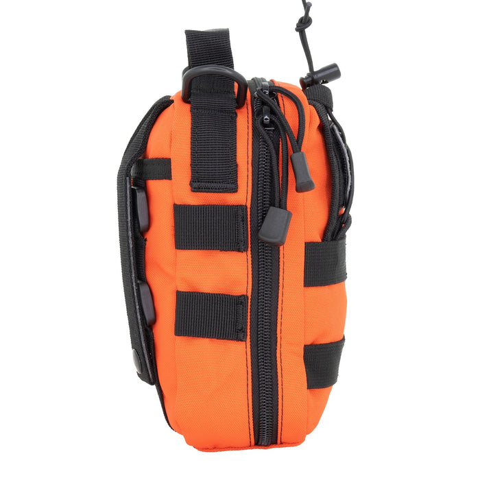 LINE2design MOLLE Pouch, Emergency Medical, Trauma Bag, Gunshot Bag for First Aid (IFAK), Utility Pouch, includes USA Patch - Orange - LINE2design 56525-O