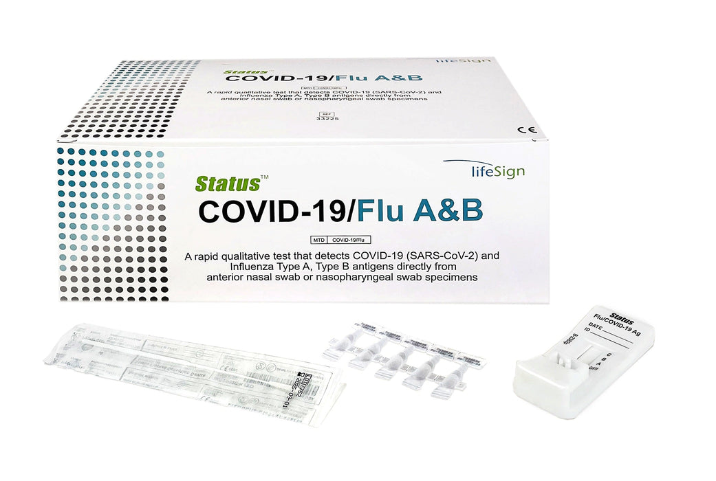 EUA Authorized COVID-19/Flu A&B (25 Tests) - Lifesign 33225
