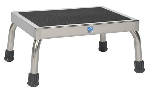 Footstool, 12" X 16" X 8", Stainless Steel - Pedigo P-1010-SS