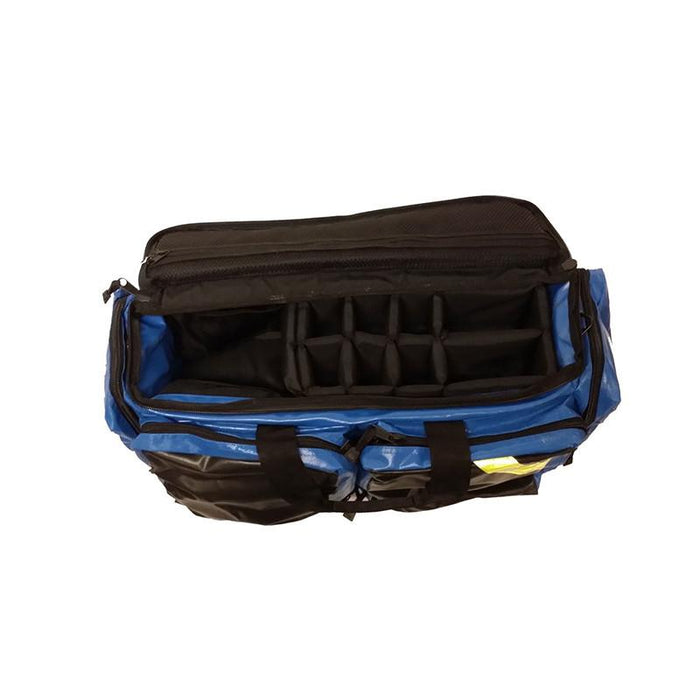 LINE2design First Aid Deluxe EMS Oxygen Medical Bag, All Impervious Fully Padded with Shoulder Straps & Yellow Trim - Royal Blue - LINE2design 50600-RB