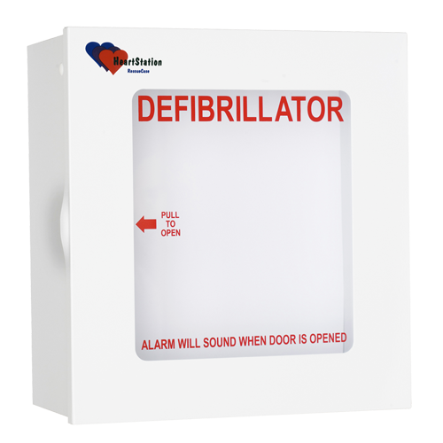 HeartStation RescueCase Alarmed AED Cabinet - 15in x 14in x 7in