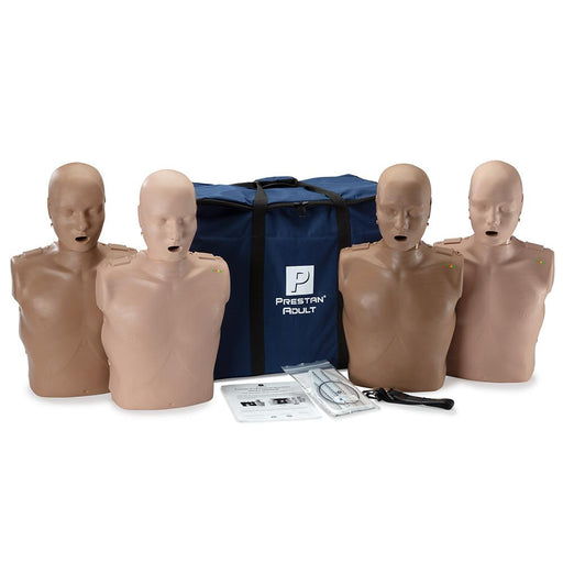 Prestan Professional Adult CPR Training Manikins 4-Pack  - Prestan PP-AM-400-MS / PP-AM-400-DS