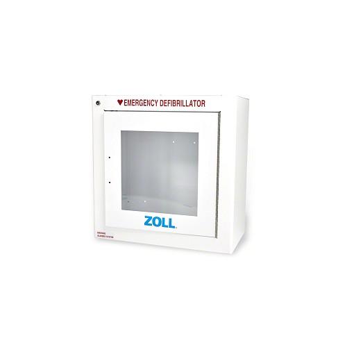 ZOLL AED Plus OEM 9" Deep Metal Surface Mount Cabinet with Alarm - P# 8000-0855