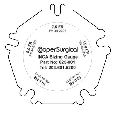 INCA® Nasal Sizing Gauge - Cooper Surgical 025-001
