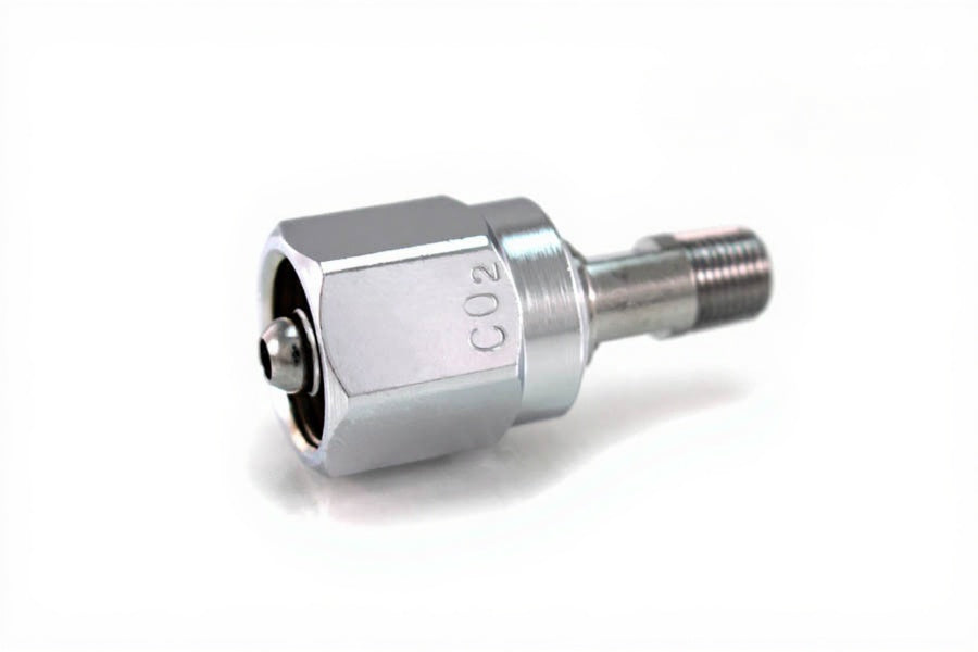 DISS Hex Nut & Nipple Assembly x 1/8" NPT Male, CO2 - Bay Corp 0802