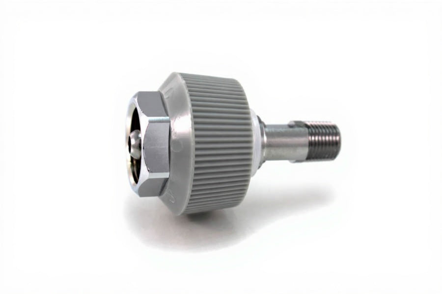 DISS HT Nut & Nipple Assembly x 1/8" NPT Male, CO2 - Bay Corp 0802HT