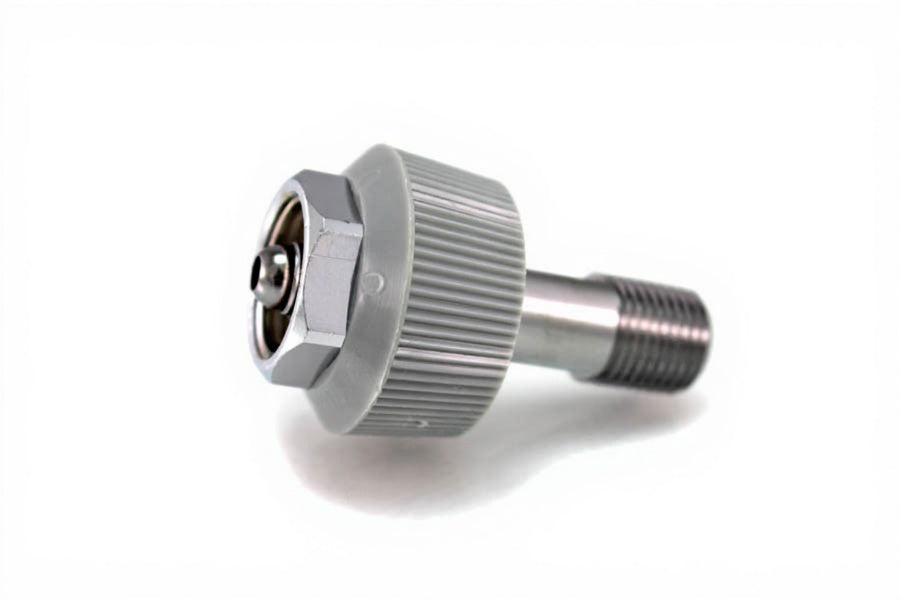 DISS HT Nut & Nipple Assembly x 1/4" NPT Male, CO2 - Bay Corp 0804HT