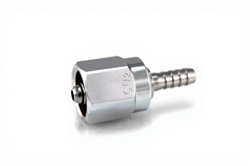 DISS Hex Nut & Nipple Assembly x 1/4" HB, CO2 - Bay Corp 0817