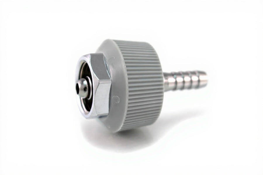 DISS HT Nut & Nipple Assembly x 1/4" HB, CO2 - Bay Corp 0817HT