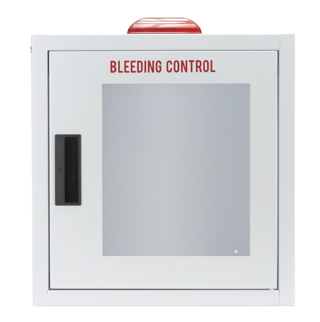 Large Bleeding Control Wall Cabinet with Rounded Corners, Window and A ...