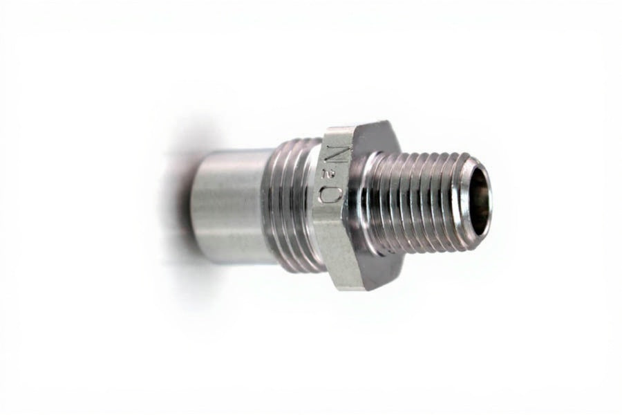 DISS DV Body Adaptor x 1/4" NPT Male, N2O - Bay Corp 1041-4DV