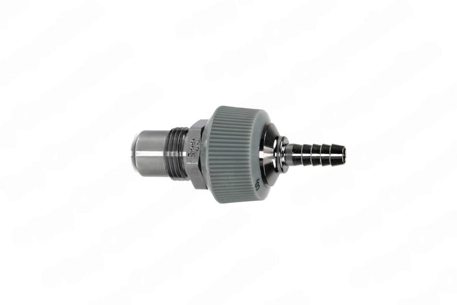 DISS DV Body Adaptor x 1/4" HB w/ Hand Grip Collar, CO2 - Bay Corp 1081-17DV