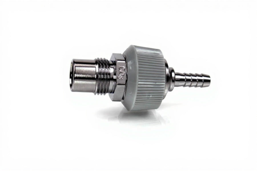 DISS DV Body Adaptor x 1/4" HB w/ Hand Grip Collar, CO2 - Bay Corp 1081-17DV