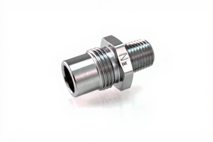 DISS DV Body Adaptor x 1/4" NPT Male, N2 - Bay Corp 1121-4DV