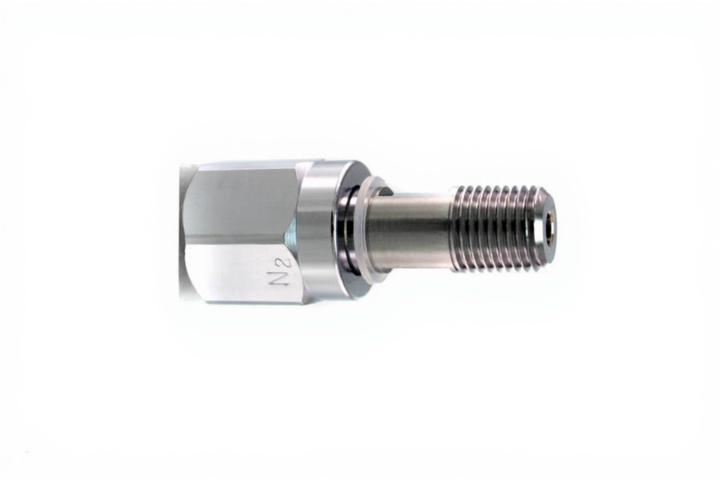 DISS Hex Nut & Nipple Assembly x 1/4" NPT Male, N2 - Bay Corp 1204