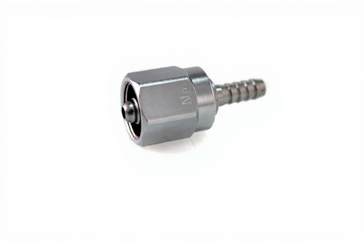 DISS Hex Nut & Nipple Assembly x 1/4" HB, N2 - Bay Corp 1217