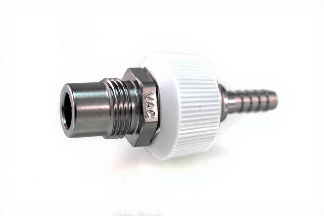 DISS DV Body Adaptor x 1/4" HB w/ Hand Grip Collar, VAC - Bay Corp 1221-17DV