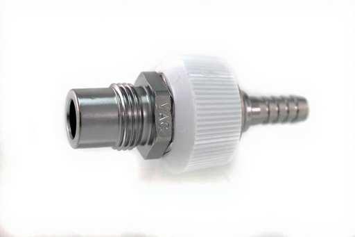 DISS DV Body Adaptor x 5/16" HB w/ Hand Grip Collar, VAC - Bay Corp 1221-31DV