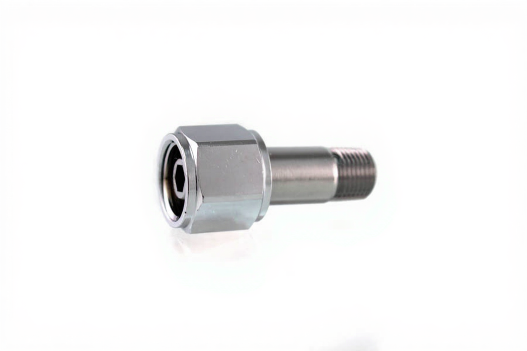 DISS Hex Nut & Nipple Assembly, 1 1/2" Nipple w/out O-ring x 1/8" NPT Male, O2 - Bay Corp 1242-6