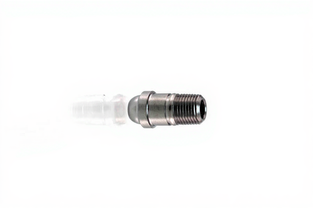 DISS 1" Nipple w/out O-ring x 1/8" NPT Male, O2 - Bay Corp 1243-1