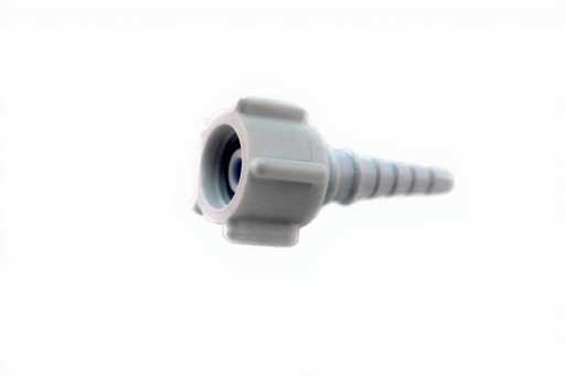 DISS Two Piece Swivel Outlet, Disposable (White-ISO), O2 (50 pcs/pk) - Bay Corp 1244-3DW