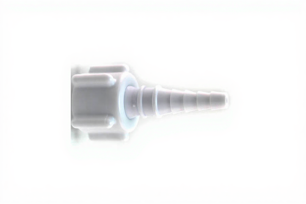 DISS Two Piece Swivel Outlet, Disposable (White-ISO), O2 (50 pcs/pk) - Bay Corp 1244-3DW