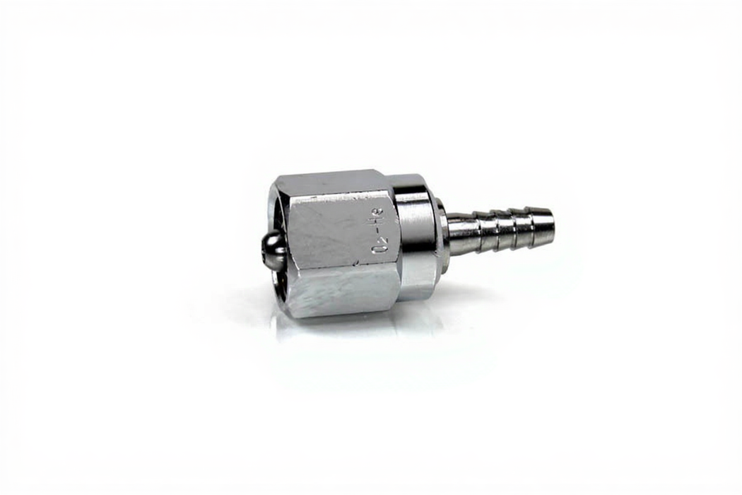 DISS Hex Nut & Nipple Assembly x 1/4" HB, Heliox - Bay Corp 1817