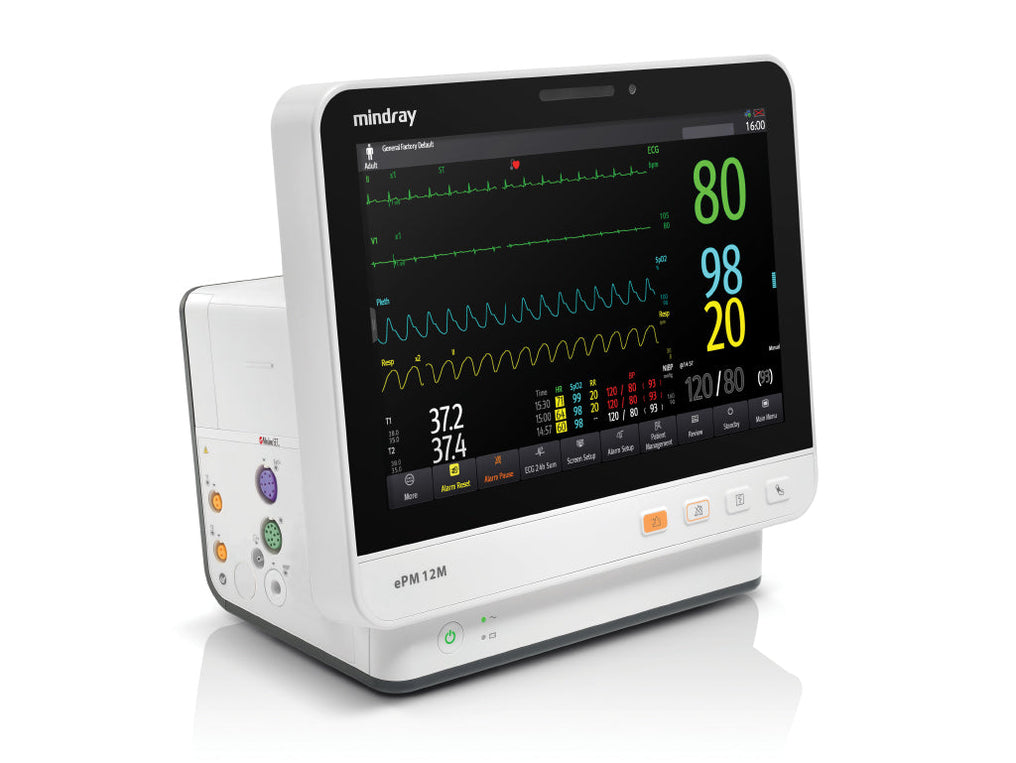 Mindray ePM 10M (Masimo Spo2, ECG, NiBP, T1) - Refurbished — Integris ...