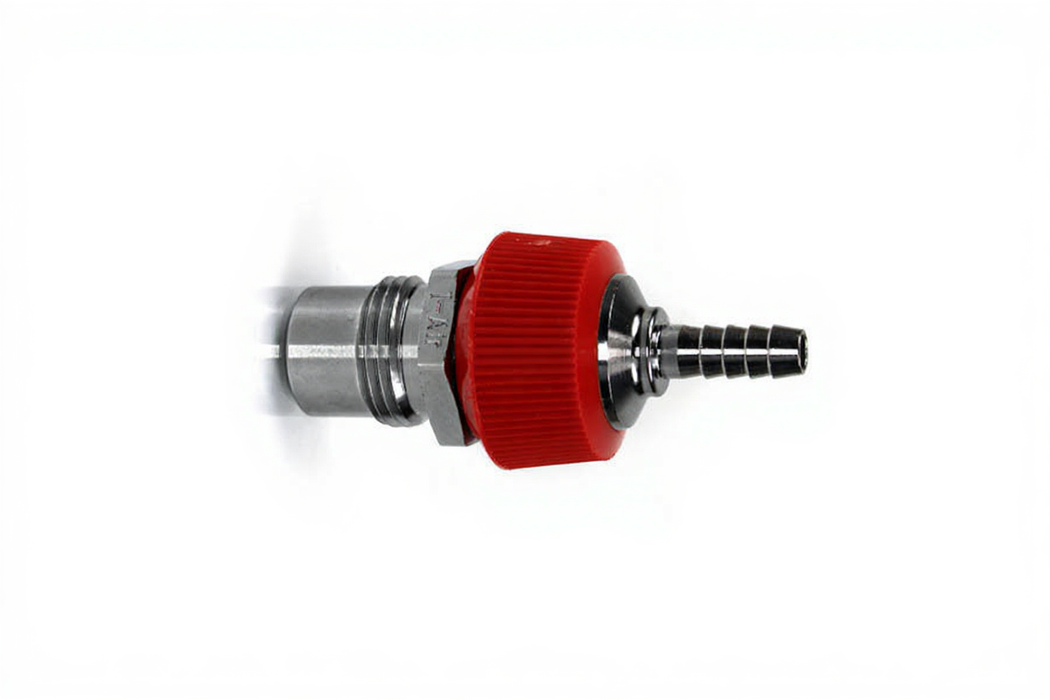 DISS DV Body Adaptor x 1/4" HB w/ Hand Grip Collar, I-Air - Bay Corp 2081-17DV