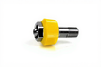 DISS HT Nut & Nipple Assembly x 1/4" NPT Male (Yellow-ISO), VAC - Bay Corp 2204HTC - 1