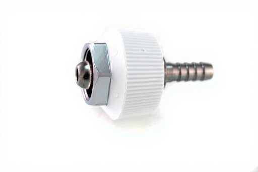 DISS HT Nut & Nipple Assembly x 1/4" HB, VAC - Bay Corp 2217HT