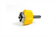 DISS HT Nut & Nipple Assembly x 1/4" HB (Yellow-ISO), VAC - Bay Corp 2217HTC - 1