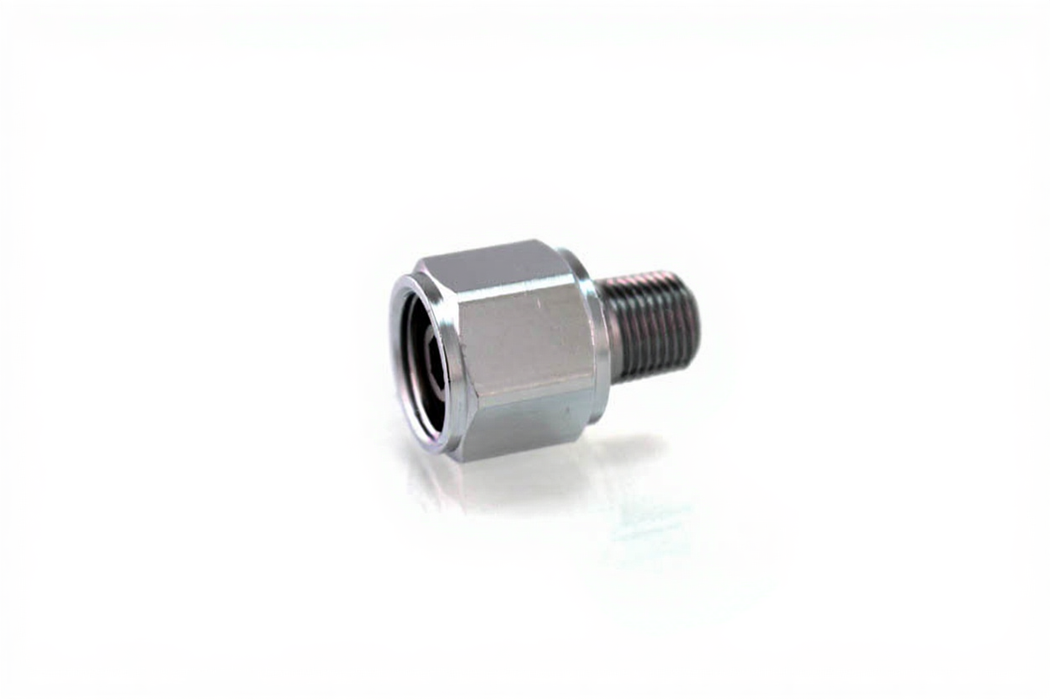 DISS Hex Nut & Nipple Assembly x 1" Nipple, 1/8" NPT Male, O2 - Bay Corp 2402-10